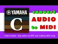 Genos and Chord tracker - play audio via WiFi and creating MIDI song