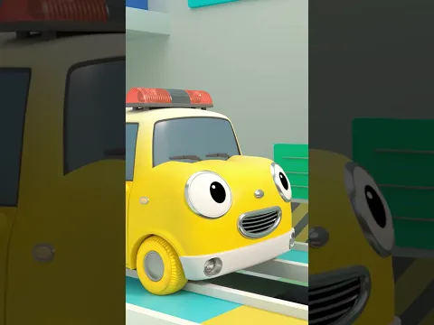 We put yellow wheels on the car, and then... #Colors #Tayo