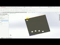 Solid Work Tutorial 50 Table driven pattern Solid work table driven pattern table driven pattern