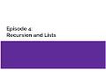Introduction to Functional Programming in Haskell Episode 4 - Recursion and Lists