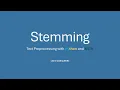 Stemming Python NLTK Tutorial
