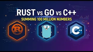 Rust vs Go vs C Summing 100 Million Numbers