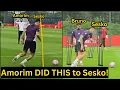 Download Lagu Bruno \u0026 Amorim DID THIS to Sesko during a shooting drill in Training ahead of Grimsby game