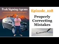 Properly Correcting Mistakes
