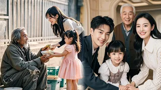 أغنى رجل يتنكر كمتسول لاختبار أم عزباء أعجب بطفتها وجعل حفيده CEO يتزوجها 