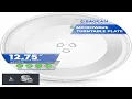 Microwave Plate Replacement 12 3 4 for 4358641 8172138 R9800455 Whirlpool Microwave Glass