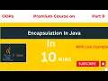 Encapsulation in Java Java OOPs Hindi KumarCoding