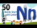 Download Lagu 50 Words start with N | Phonics letter N | Letter N Vocabulary | Kids Video | Kids Grade
