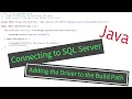 Java - Connection to SQL Server downloading and including the Driver Jar file