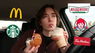 trying every fast food fall item