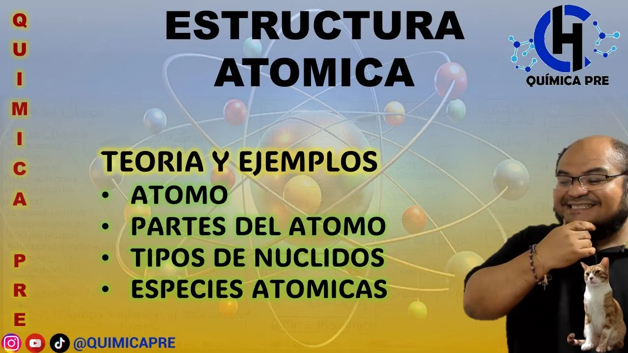 ESTRUCTURA ATOMICA  - TEORIA Y EJEMPLOS