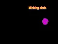 C graphics program to make blinking circle