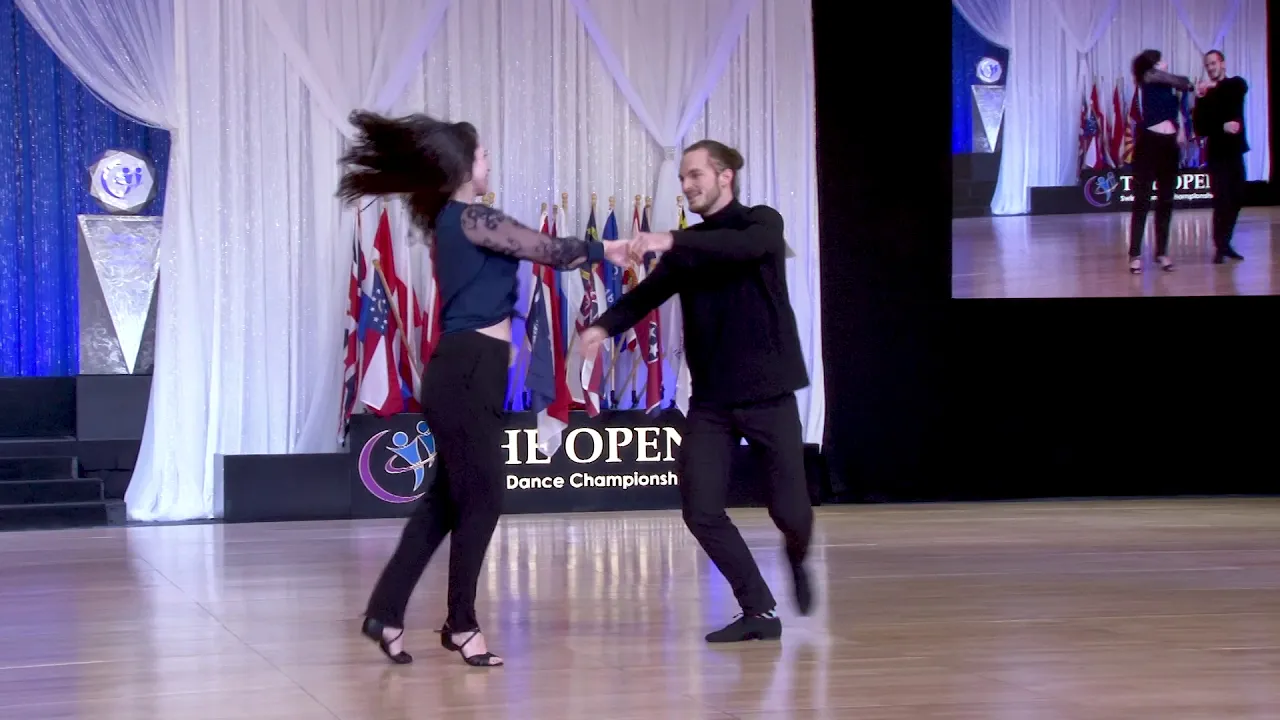 The Open 2019   1st Place   Strictly Open Swing   Dillon Luther and Lisa Picard
