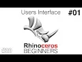 RHINO Tutorial Beginners - User interface