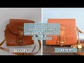 How to Clean Restore a Vintage Dooney Bourke Saddle Tan Small Essex Crossbody Bag Thrift Find