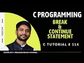 Break Continue Statement in C C Programming In Hindi