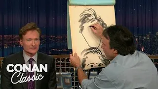 Kevin Nealon Draws A Caricature Of Conan Late Night With Conan O Brien 