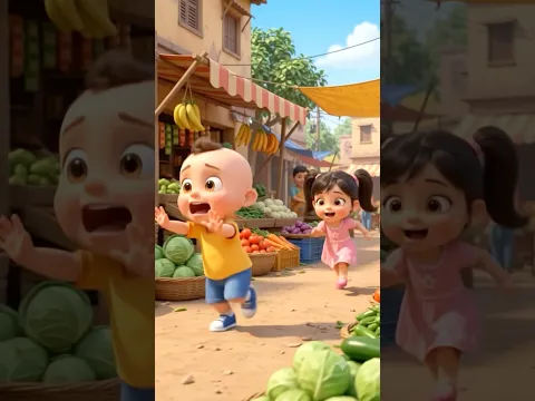 Do bache market se alu lane gaye aur unka sika gir gaya#cartoonvideo #shortvideo #smartphone
