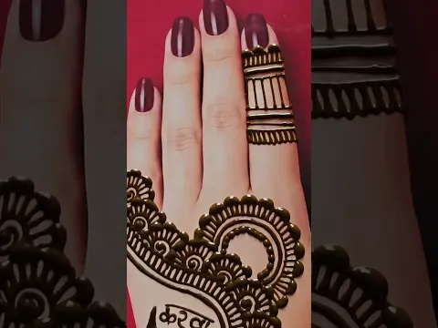 Karwa chauth mehndi design||new latest karwa chauth mehndi design|| #mehndidesign