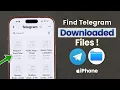 Telegram Downloaded File Not Showing on iPhone How To Find Downloaded Files