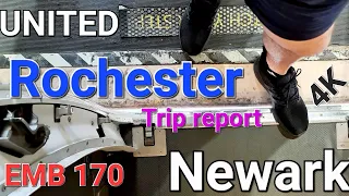 4K UNITED Rochester NY ROC EWR Newark NJ Embraer Republic Airways Trip Report