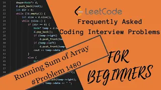 Leetcode Problem Prefix Sum Array Running Sum of Array Code