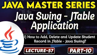 Java Swing JTable Application How to Add Delete Update Student Record in Jtable Java Swing