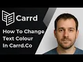 How to Change Text Colour in Carrd co 2025 Tutorial