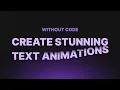 Create Stunning Text Animations Without Code Divhunt Plugin Tutorial