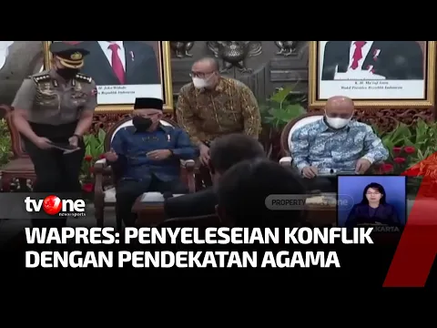Wapres Ma'ruf Amin Harap Gereja-Gereja Ikut Atasi Konflik di Papua