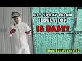 DIY Applying Spray Foam Insulation Was So Easy Using Adhesive Guru Spray Foam In Our New Pole Shed