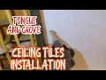 HOW TO INSTALL A T G TONGUE GROVE CEILING TILES mrideastv8563