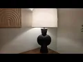 360 Lighting Louise 26 Tall Gourd Modern Sculptural Table Lamp in Matte Brown QUICK OVERVIEW