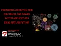 FIREWORKS ALGORITHM FOR ELECTRICAL AND POWER SYSTEM APPLICATIONS USING MATLAB-PYTHON
