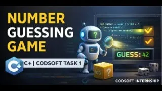 Number Guessing Game in C CODSOFT Internship Task 1 Beginner Project