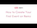 Remo Onboarding Step 1