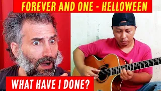 Download Forever and One - Helloween (alip ba ta COVER fingerstyle gitar) singer collab reaction MP3