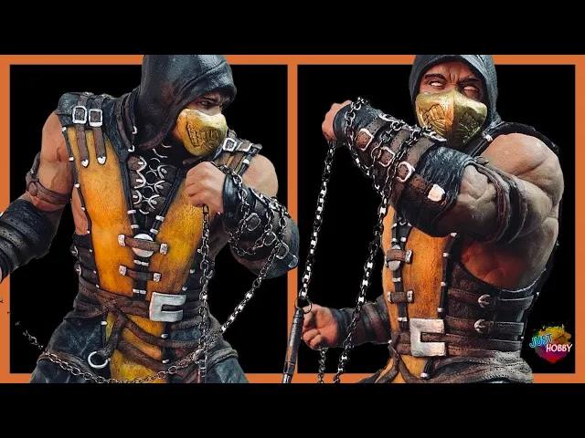 Sculpting HANZO HASASHI (SCORPION) | MORTAL KOMBAT | MK X Skin | Polymer Clay | Timelapse