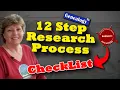 12 Step Process for Researching Your Family History Checklist