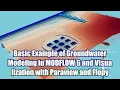 Basic Example of Groundwater Modeling in MODFLOW 6 and Visualization with Paraview and Flopy