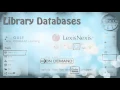 Citing sources using library databases