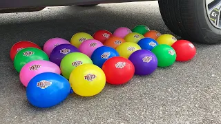 Experiment Car vs Giant Balloons, Toothpaste, Big Coca Cola, Fanta & 7up vs Mentos | Test Ex