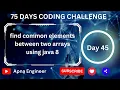 find common elements between two arrays using java 8 common elements between two array