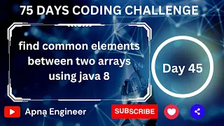 find common elements between two arrays using java 8 common elements between two array