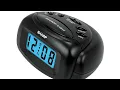 Setup-Sharp Digital Alarm Clock-Black - SPC 500A