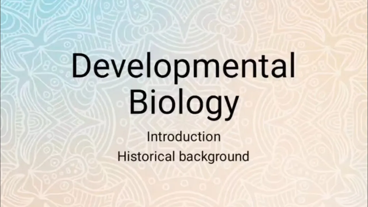 Developmental biology - Introduction and History | BSc #ignou #du #developmentalbiology