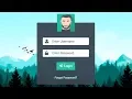 Transparent Login Form with HTML5 CSS3 Bootstrap 4