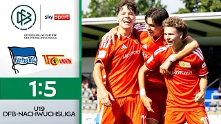 Union feiert Kantersieg im Stadtderby | Hertha BSC - Union Berlin | Highlights U19-DFB-Nachwuchsliga