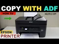How To Make Copy With Epson Printer Using ADF Tray