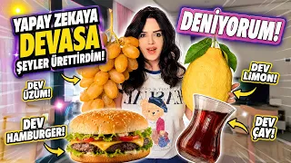 Yapay zekaya ürettirdiğim devasa ürünleri deniyorum